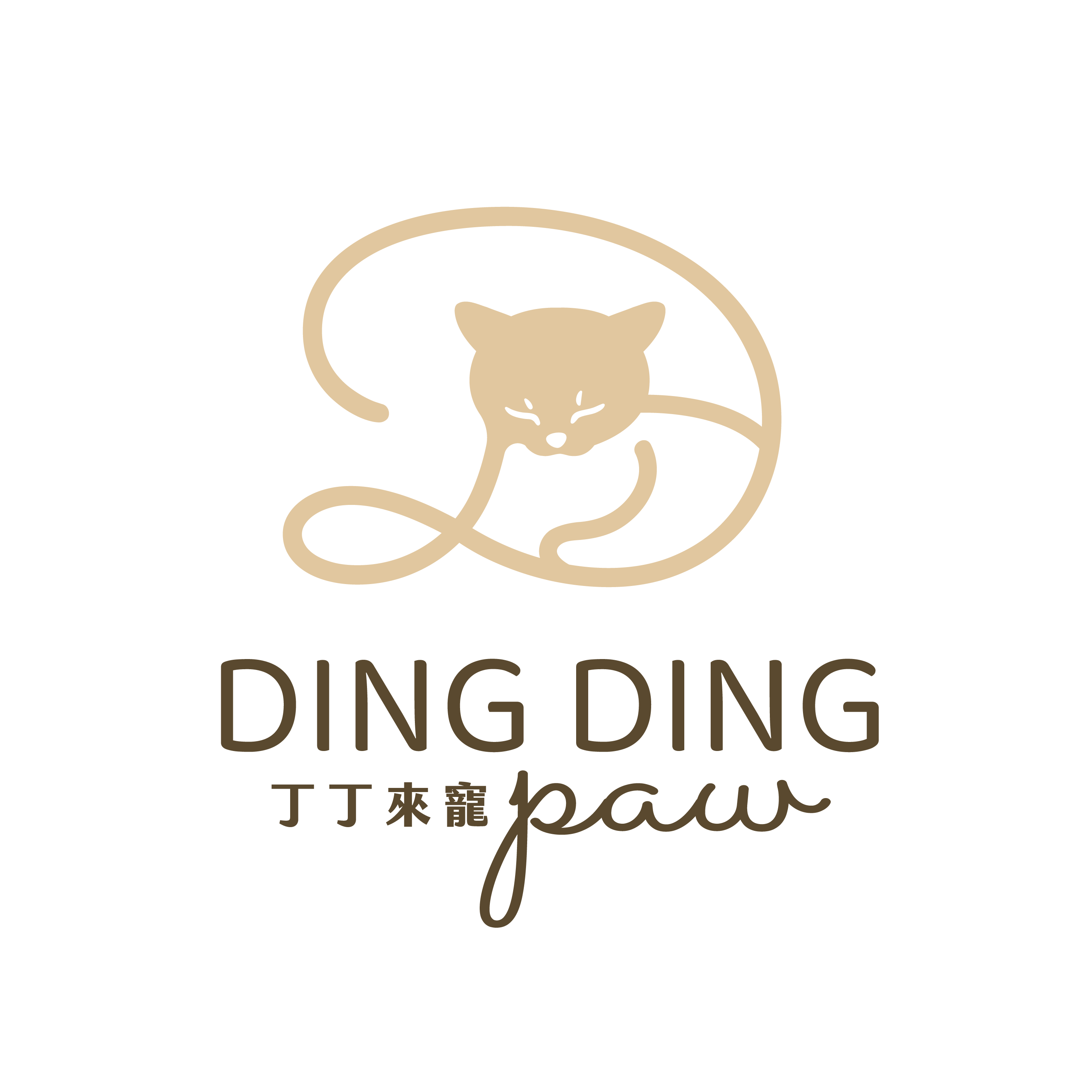 丁丁來寵 DingDing Paw logo